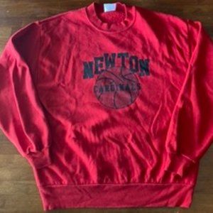 Vintage Red Newton Cardinals Crewneck in Size Large